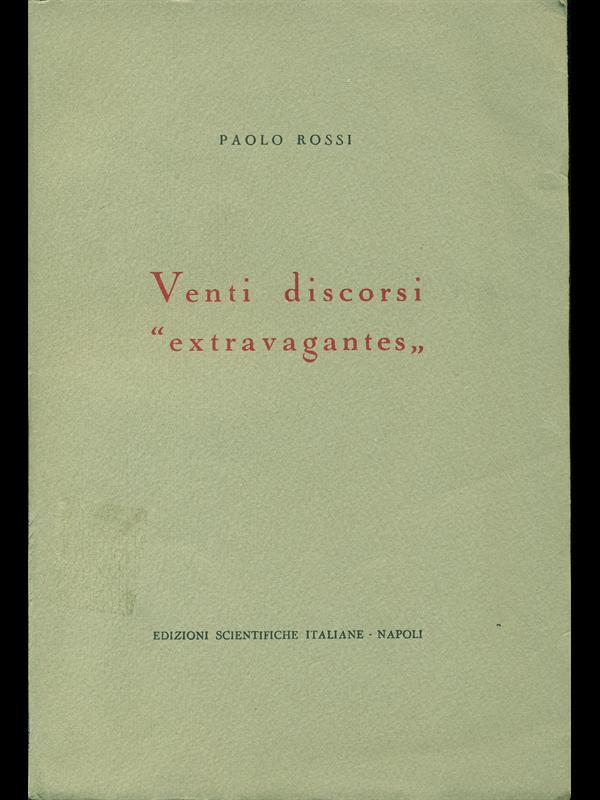Venti discorsi extravagantes