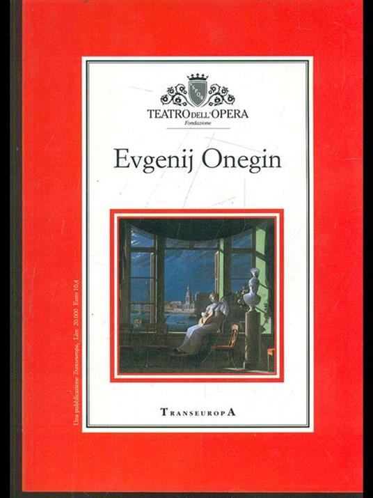 Evgenij Onegin. Teatro dell'Opera - copertina