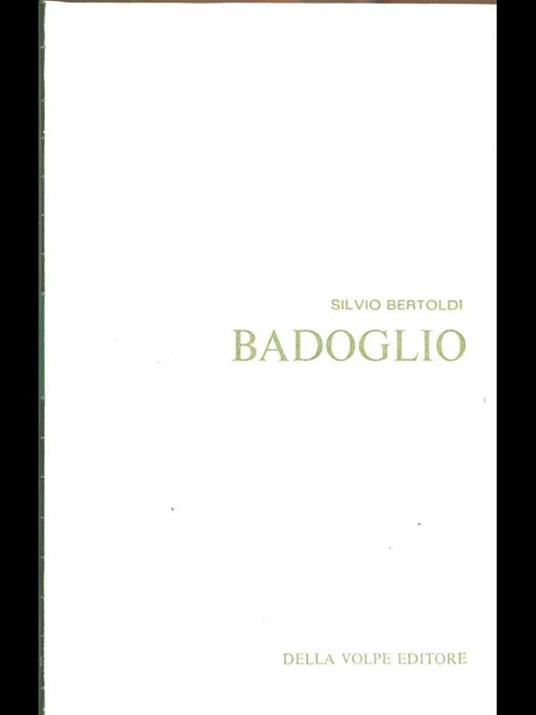 Badoglio - Silvio Bertoldi - copertina