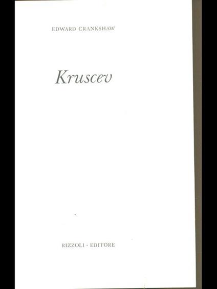 Kruscev - Edward Crankshaw - copertina