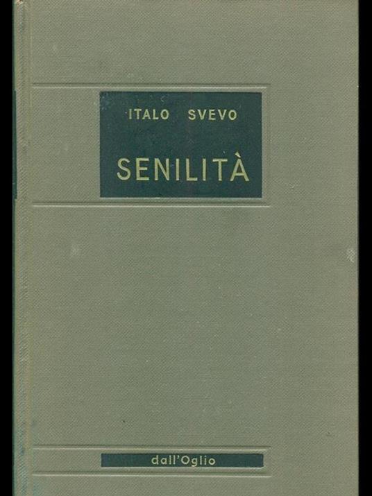 Senilità - Italo Svevo - copertina