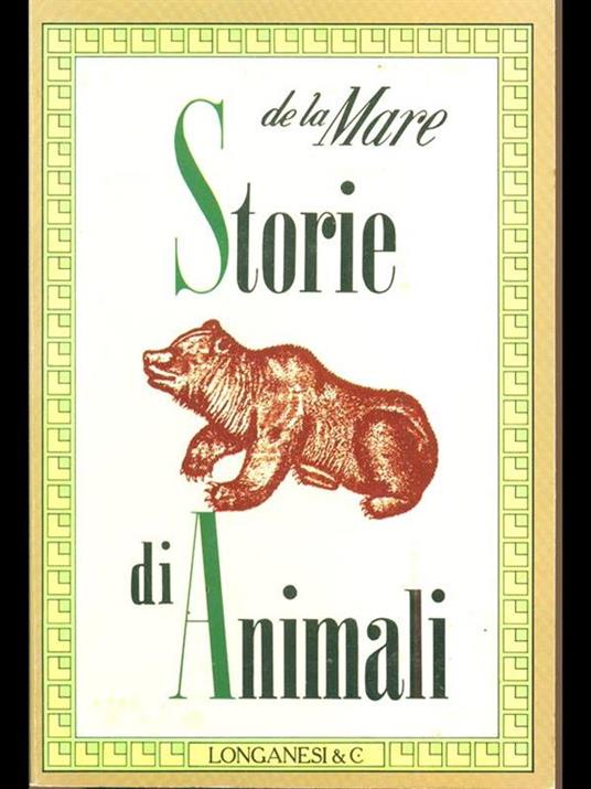 Storie di Animali - Walter De La Mare - copertina