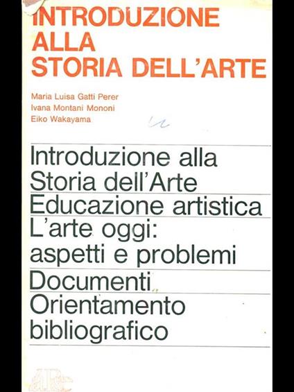 Introduzione alla storia dell'arte - copertina