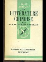 La literature chinoise