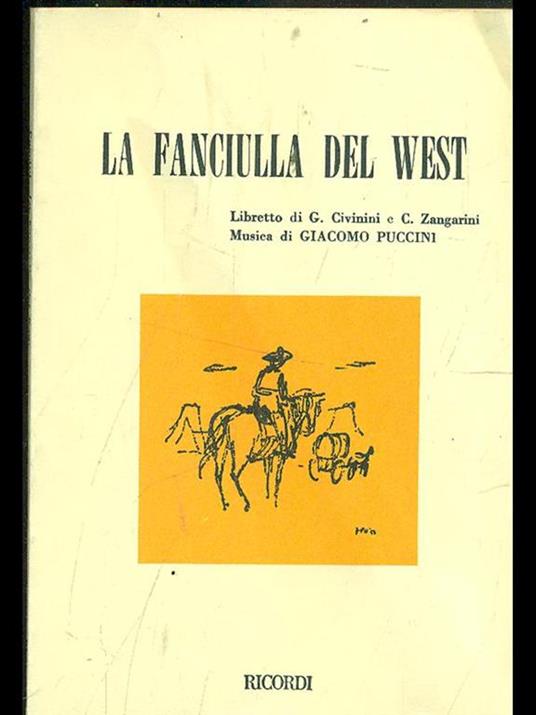 La fanciulla del West - Giacomo Puccini - copertina
