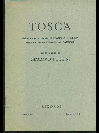 Tosca - Giacomo Puccini - copertina