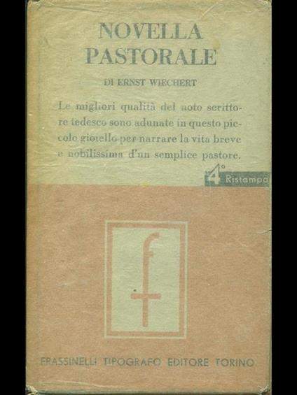 Novella pastorale - Ernst Wiechert - copertina
