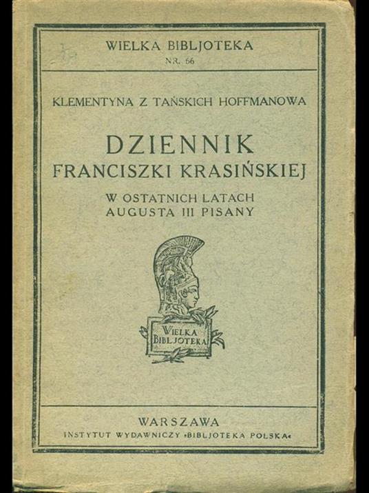 Dziennik franciszki krasinskiej - copertina