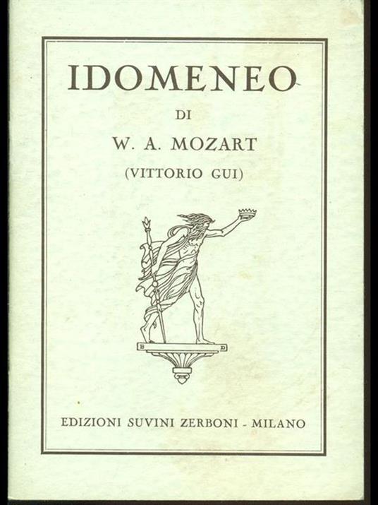 Idomeneo - Wolfgang Amadeus Mozart - copertina