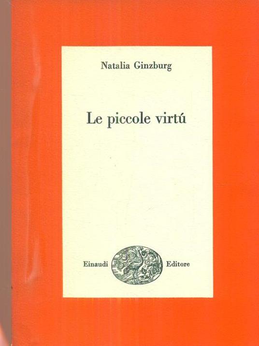 Le piccole virtù - Natalia Ginzburg - copertina