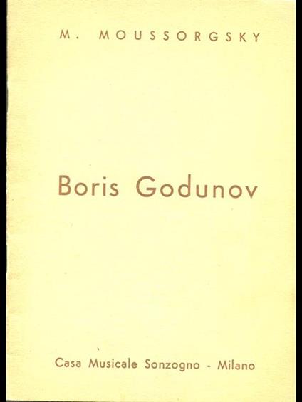 Boris Godunov - M. Moussorgsky - copertina