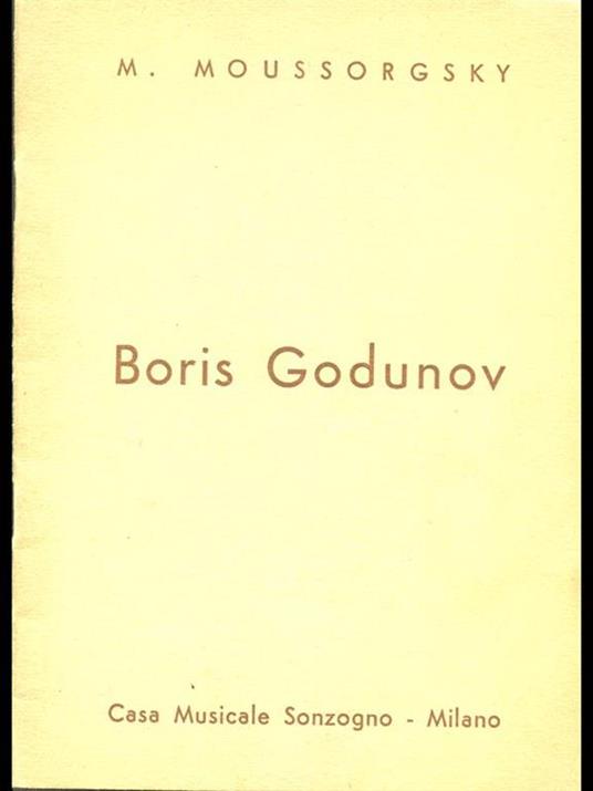 Boris Godunov - M. Moussorgsky - copertina