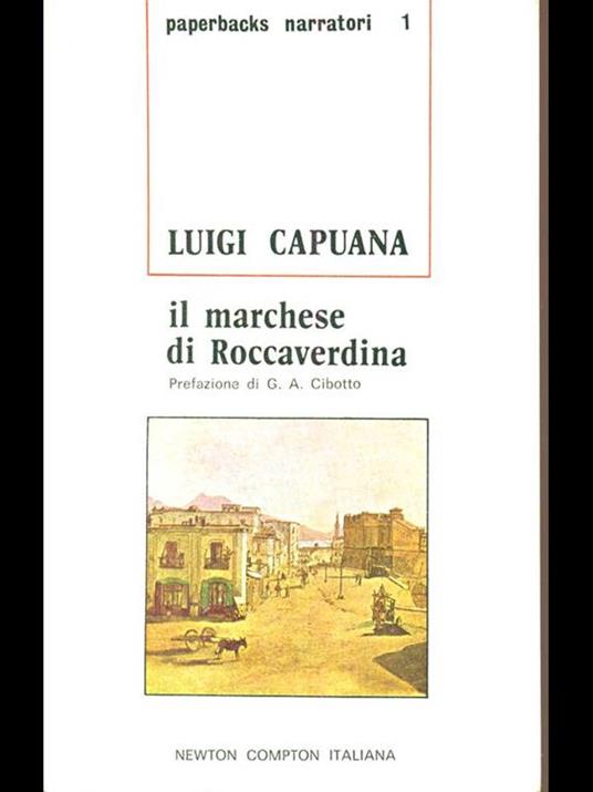 Il marchese di roccaverdina - Luigi Capuana - copertina