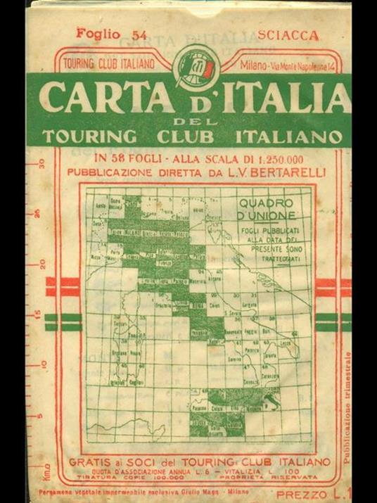 Sciacca-Carta d'Italia n. 54 - copertina
