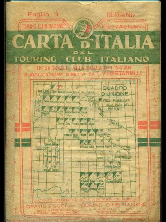 Bergamo-Carta d'Italia n. 4 - 8