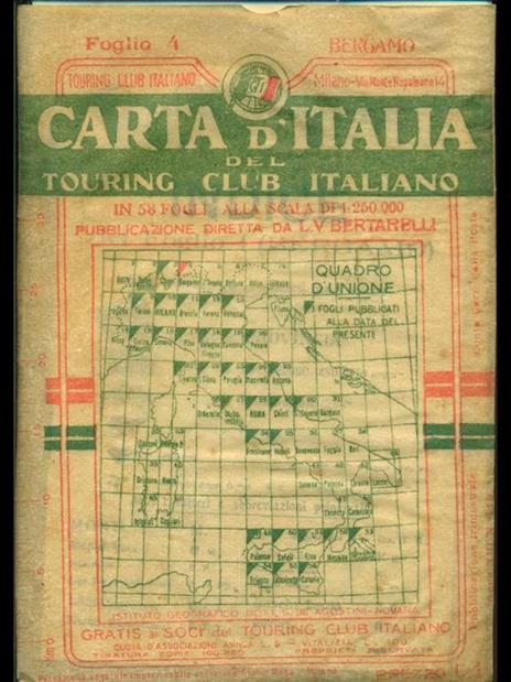 Bergamo-Carta d'Italia n. 4 - 10