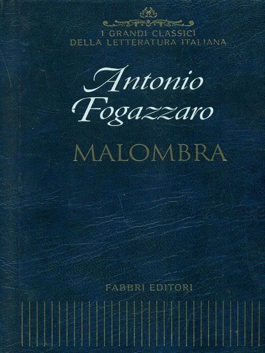 Malombra - Antonio Fogazzaro - copertina