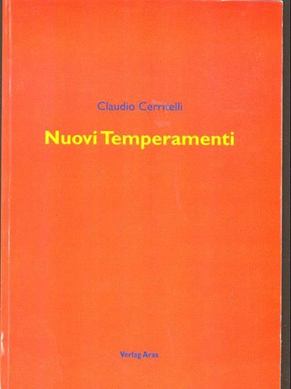 Nuovi Temperamenti - Claudio Cerritelli - copertina