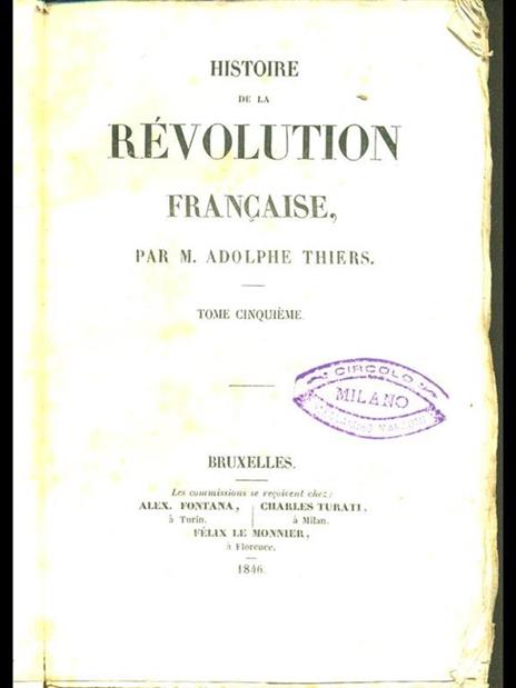 Histoire de la Revolution française - Adolphe Thiers - 9