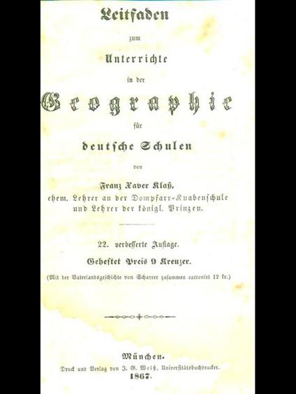 Leitfaden zum Unterrichte in der Geographiefür deutsche Schulen - copertina