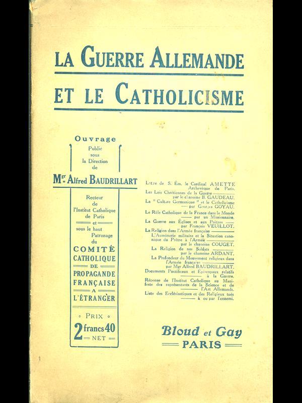 La Guerre Allemande et le Catholicisme