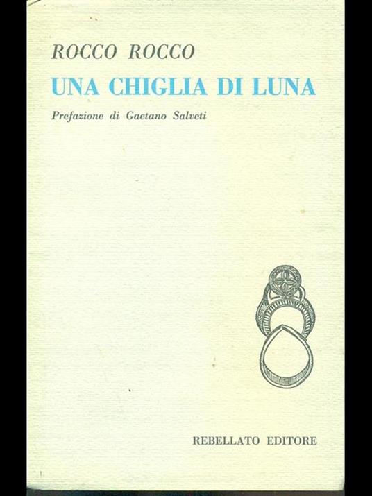 Una chiglia di luna - Rocco Rocco - copertina