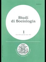 Studi di Sociologia 1. anno XXVIII gennaio-marzo 1990
