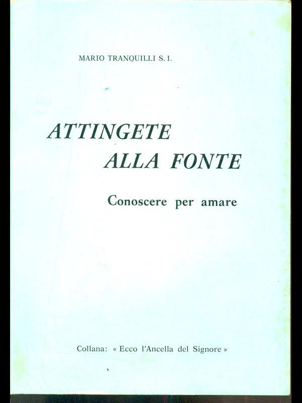 Attingere alla fonte