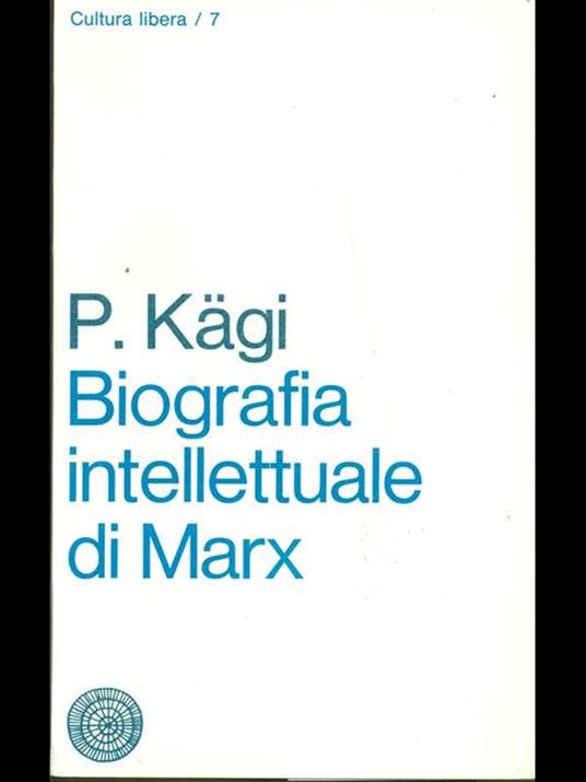 Biografia intellettuale di Marx - copertina