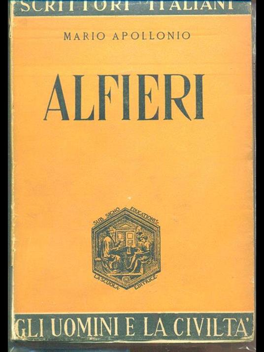 Alfieri - Mario Apollonio - copertina