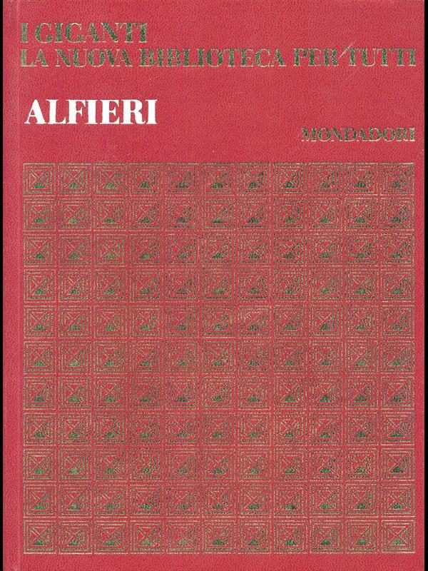 Alfieri. Opere