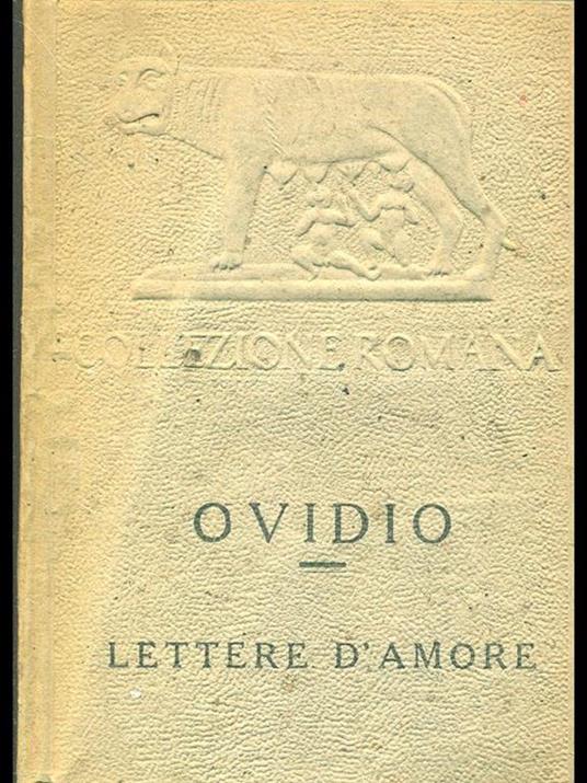 Lettere d'amore - P. Nasone Ovidio - copertina