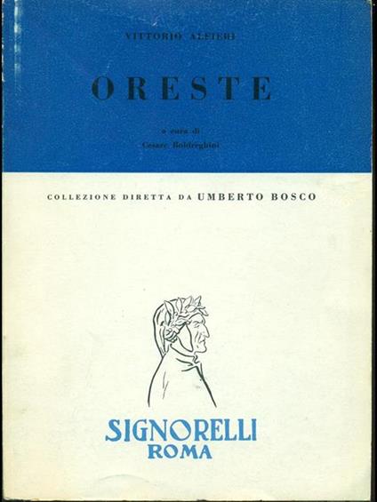 Oreste - Vittorio Alfieri - copertina