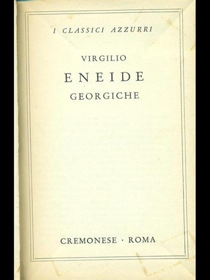 Eneide-Georiche - Publio Virgilio Marone - copertina