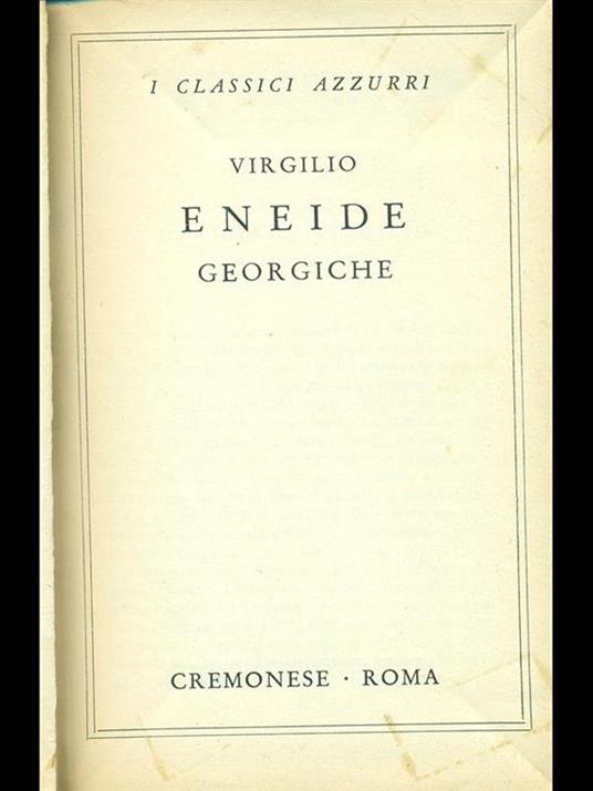 Eneide-Georiche - Publio Virgilio Marone - copertina