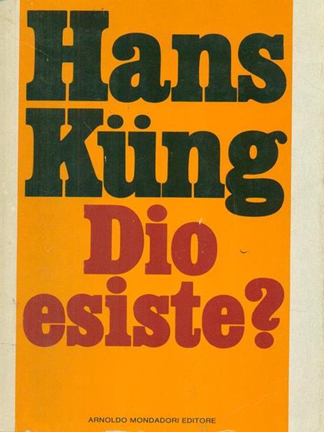 Dio esiste? - Hans Küng - copertina