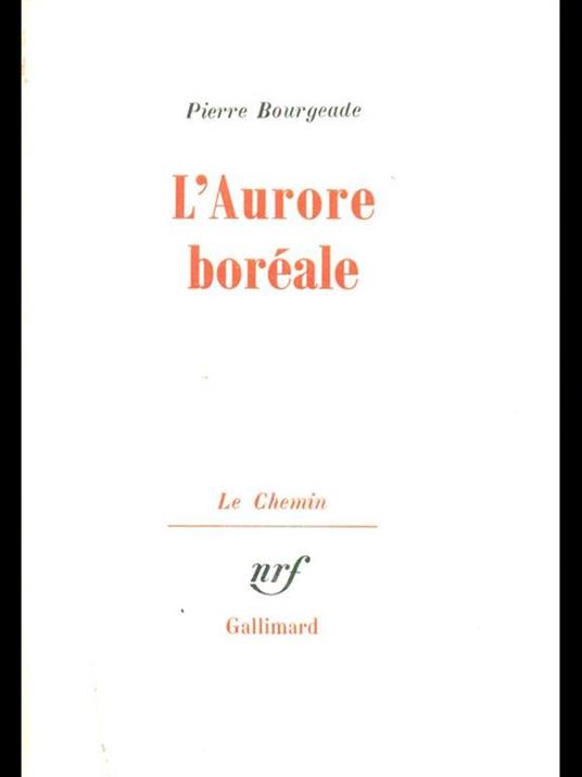 L' Aurore boreale - Pierre Bourgeade - copertina