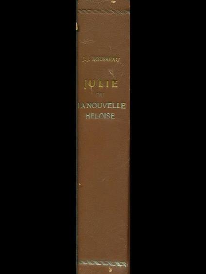 Julie ou La nouvelle Heloise - copertina