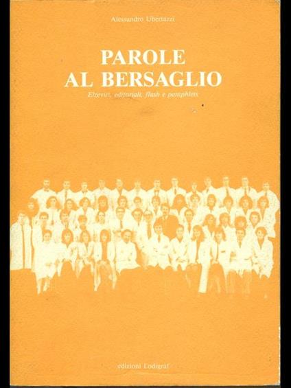 Parole al bersaglio - Alessandro Ubertazzi - copertina