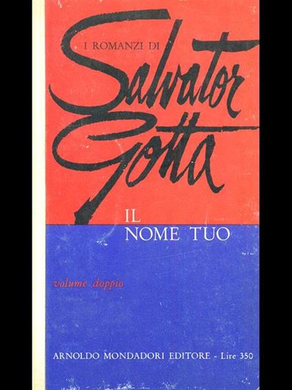 Il nome tuo - Salvatore Gotta - copertina