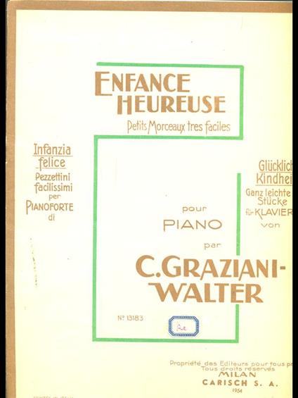 Enfance Heureuse - C. Graziani-Walter - copertina
