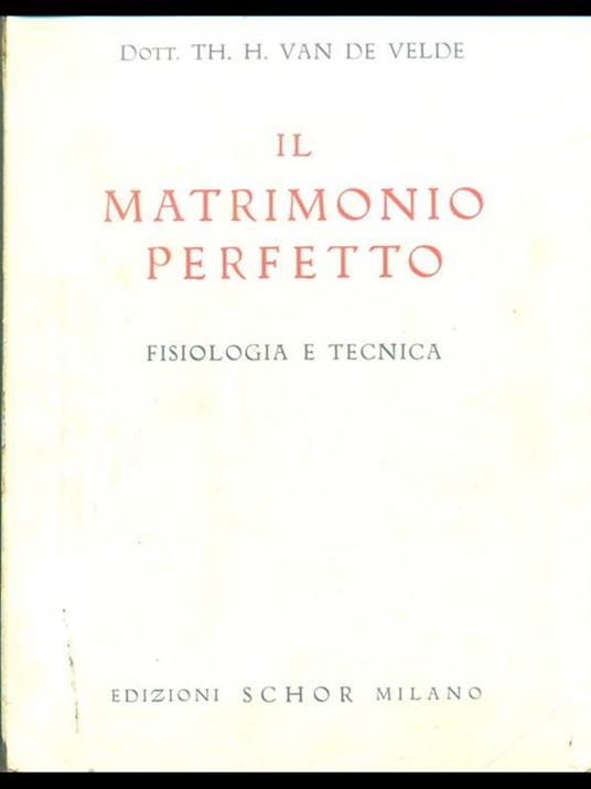 Il matrimonio perfetto - copertina