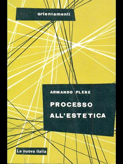 Processo all'estetica - Armando Plebe - copertina
