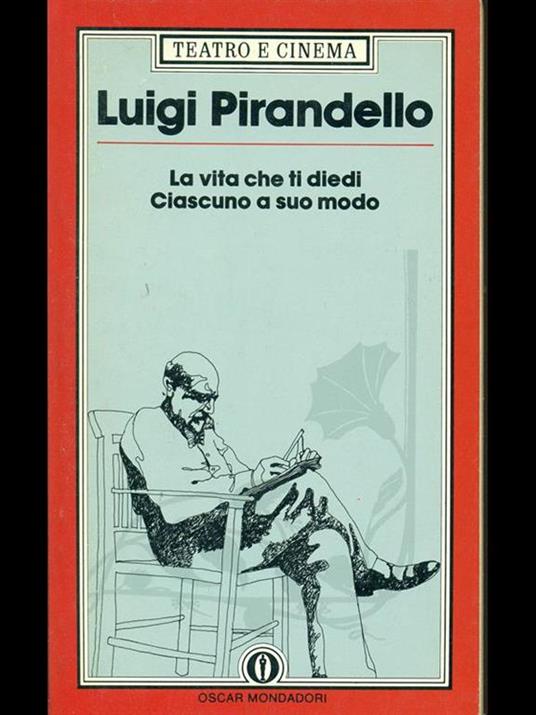 La vita che ti diedi-Ciascuno a suo modo - Luigi Pirandello - copertina