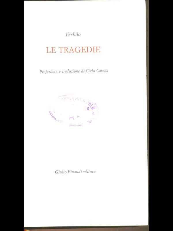 Le tragedie