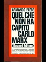 Quel che non ha capito Carlo Marx