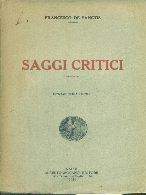 Saggi critici. Vol. Secondo