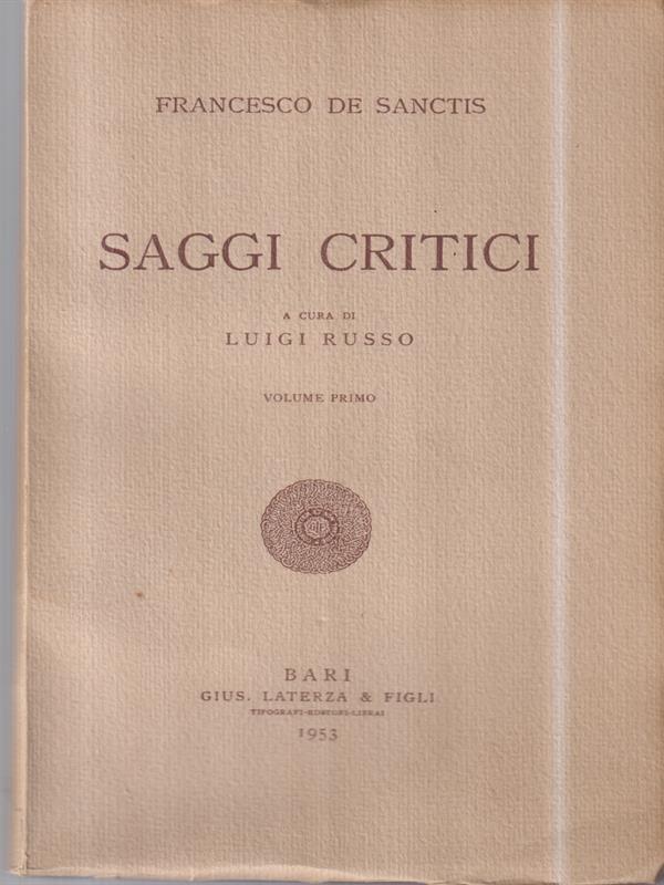 Saggi critici vol terzo