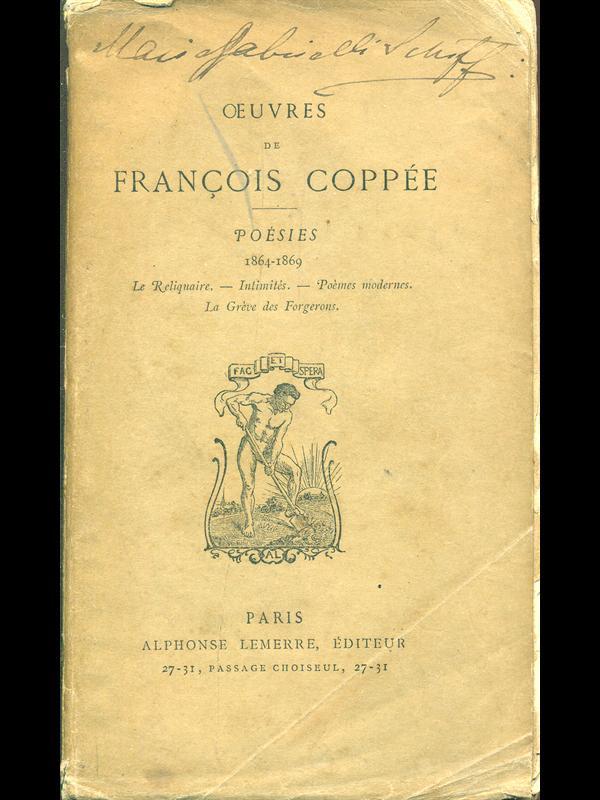 Oeuvres de Francois Coppee. Poésies