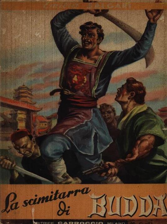 La scimitarra di Budda - Emilio Salgari - copertina